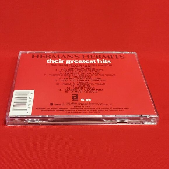 Hermans Hermits  Their Greatest Hits CD 1987 Signed - Picture 4 of 8